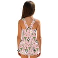 thumbnail image 2 of DISNIMO Panda Daisy Printed Girls One Piece Swimsuits Sleeveless Swim Dress for Kids Girls Hawaiian Summer Swimwear with Skirt, 2 of 8