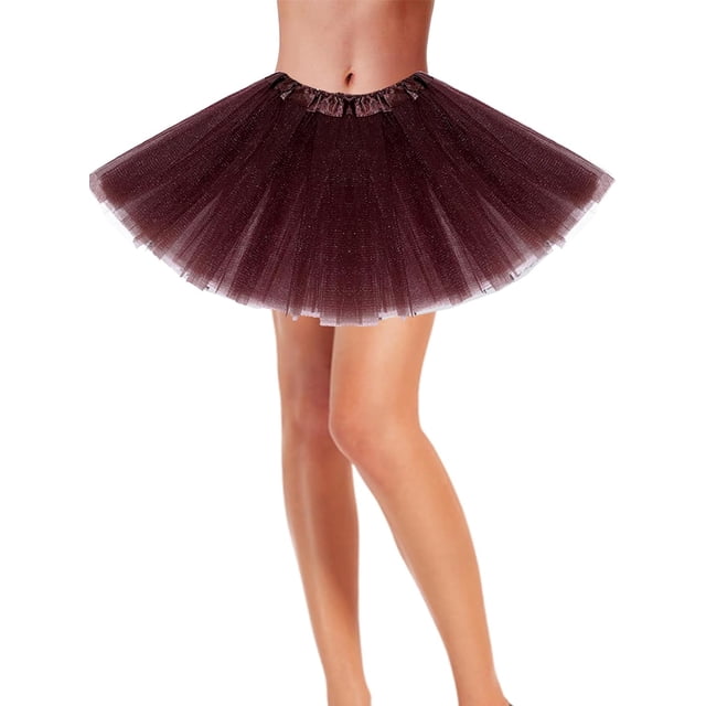 Falda tutú para adolescentes y adultos, falda tutú de tul elástica para mujer, tutú corto de Ballet para baile, disfraz de Halloween y Navidad