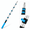 Cyan-20FT, variant on Orange 24FT Adjustable Aluminum Alloy Paint Extension Pole with Flip-Lock