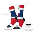 thumbnail image 6 of Women'S Novelty Funny Crew Socks Men'S Flag Of The Dominican Republic Design Socks, 6 of 7