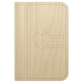thumbnail image 1 of Lovely Journal Diary with Heart Wood Shape Unfinished Piece Cutout Craft DIY Projects - 6.25 Inch Size - 1/4 Inch Thick, 1 of 7