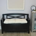 thumbnail image 2 of The Gripper Non-Slip Tufted Bench Cushion for Indoor Furniture, Entryway Storage, Bay Window, Corner Nook or Piano Seat, 43 Inches, Cream, 2 of 5