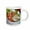 White, variant on 3drose, Cuisine, Poisson Cru, Les Tipaniers Hotel, Moorea - Oc13 Dpb0152 - Douglas Peebles, 11oz Two-tone Green Mug