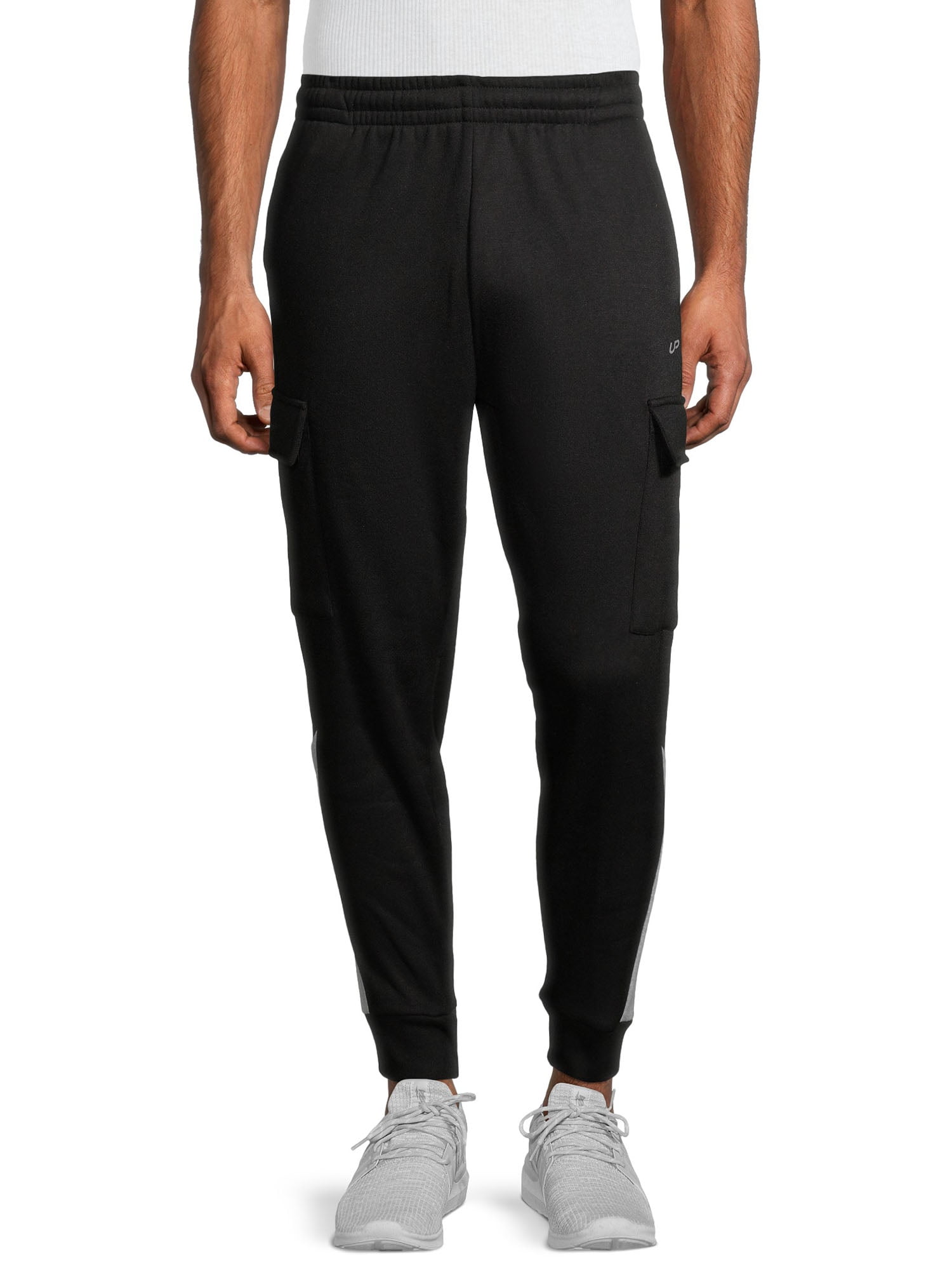 Unipro Men's Cargo Fleece Sweatpants with Single Side Stripe - Walmart.com