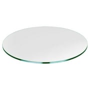 20 Inch Round Glass Table Top - 1/2" Thick - Tempered - Flat Polished | By Dulles Glass