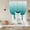 Teal, variant on Navy Blue Ombre Balloon Curtains for Windows, Bedroom Curtains 54 Inch Length, Contemporary Gradient Abstract Art Tie Up Curtains Panels Thermal Insulated Bathroom Curtains Window 42"x54"