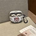 thumbnail image 2 of Case for Bose Ultra Open Earbuds(2024 Release),Cute Cartoon Cool Lion Pattern Design Headphone Cover for Bose Open Ear Wireless Earbuds with Keychain (White), 2 of 8