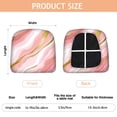 thumbnail image 3 of Pink and Gold Marble Texture Seat Covers for Dining Room Chairs Set Of 4,Stretch Printed Washable Chair Seat Cover with Elastic Ties and Button,Removable Waterproof Couch Cushion Covers, 3 of 6