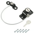 thumbnail image 1 of Unique Bargains Cabinet Locks Keyed 180mm Long String 52x22mm Black, 1 of 5