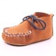 thumbnail image 5 of 1 Par Nubuck Suave de material cuero Primeros Del Cordón Para Bebé Niños Lindo Antideslizante, 5 of 8