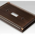 thumbnail image 2 of Amerelle 74TDB Moderne Wallplate 1 Toggle Cast Metal Aged Bronze 1-Pack, 2 of 7