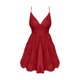 thumbnail image 5 of 2025 Vestido de verano liso con lazo en la espalda para mujer: sin mangas, tirantes finos, mini vestido con volantes y cintura alta, 5 of 5
