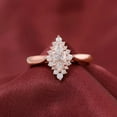 thumbnail image 4 of solitaire jewels 1.5CT Marquise Moissanite Art Deco Engagement Ring For Women, 18K Rose Gold, 4 of 5