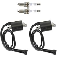 2× Ignition Coil & Spark Plug Replacement for Yamaha Virago 535 XV535 1987–2000 Motorcycle