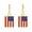 B, variant on pdqouc Clearance 2pcs Independence Day Earrings Exquisite Celebrate Patriotism with American Flag Designs for Patriotic Independence Day Women Ear Ornament Gift