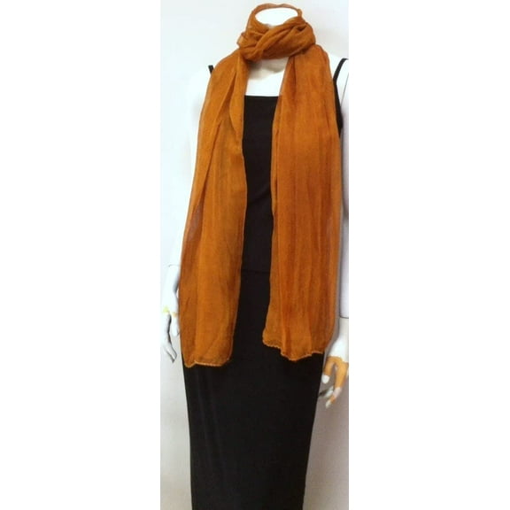 Scarf Rustic Orange , Cool Summer Accessory, Neck Wear Wrap, Great Affordable Gift for Girls Women Ladies New