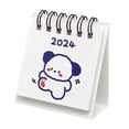 thumbnail image 3 of 2xStanding Flip 2024 Calendario De Escritorio Mini Calendario De Escritorio Para Escritorio Oficina Cachorro, 3 of 8