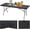 Black Ratten, variant on Alpinel 6FT Folding Table | Black Ratten | Portable Plastic Table with Carry Handle | Waterproof & Foldable Table Design | Steel Frame with Lock | for Events, Camping, Indoor & Outdoor Use