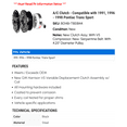 thumbnail image 2 of A/C Clutch - Compatible with 1991, 1996 - 1998 Pontiac Trans Sport 1997, 2 of 2