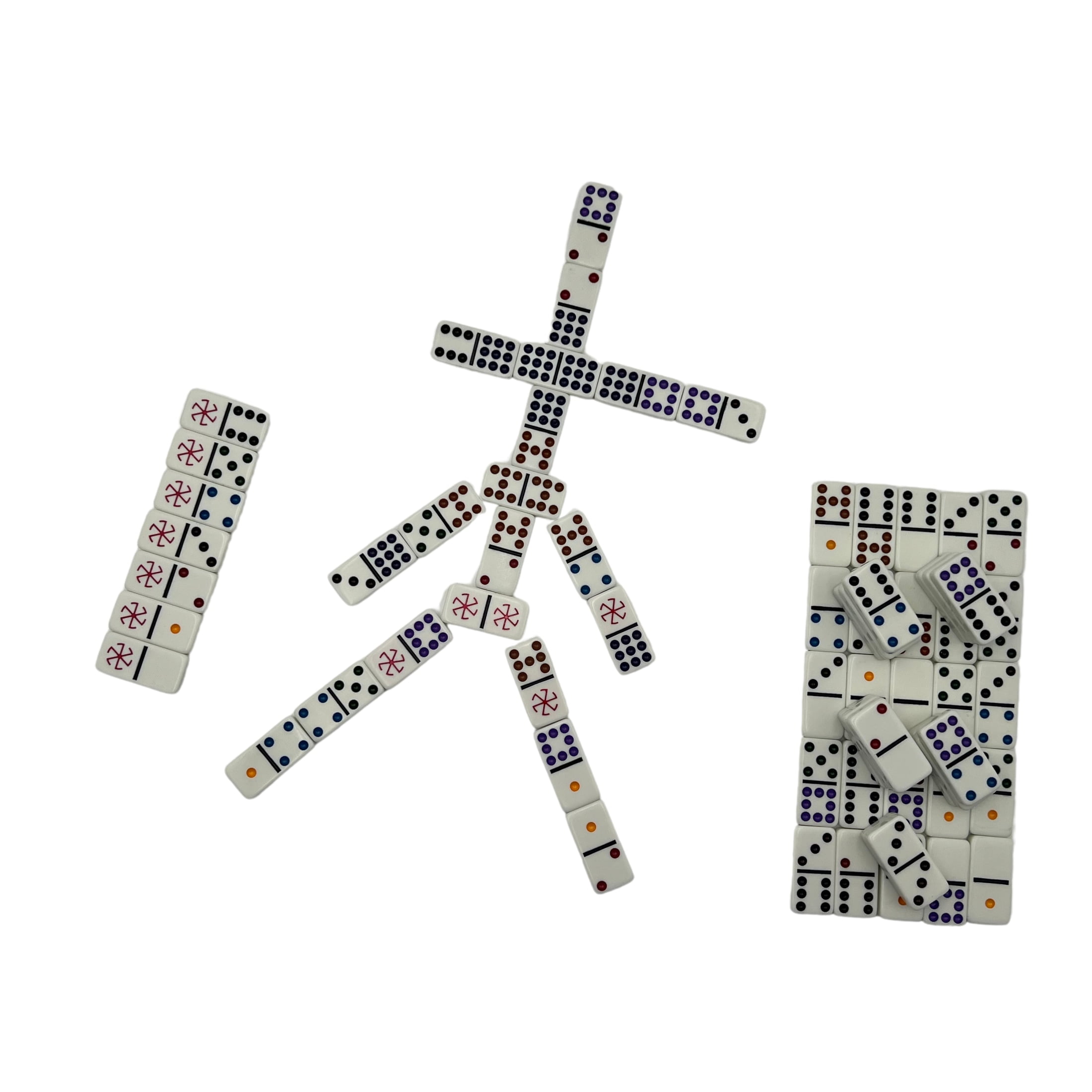 University Games, Spinner Game of Wild Dominoes in On-the-go Travel Tin , for 2 to 8 Players Ages 6 and Up