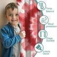 thumbnail image 3 of Blackout Kids Curtains,Red White Tie Dye Mandala Pattern Childrens Insulated Curtains Set Of 2,Bedroom Essentials,Toddler Room Decor 42"x54", 3 of 5