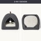 thumbnail image 5 of Cat Bed Bedsure 2 en 1 Cat Cave House, tienda de campaña con almohada, gris oscuro, 5 of 6
