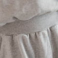 thumbnail image 4 of Vestido largo de manga larga con cuello redondo para mujer Vestido largo informal de cintura alta con cuello con lazo de color sólido (gris), L, 4 of 6