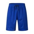 thumbnail image 6 of pxiakgy suits for men male casual striped two piece suit zipper collar short sleeve top blouse suit drawstring pocket short set men suits blue + xl, 6 of 6
