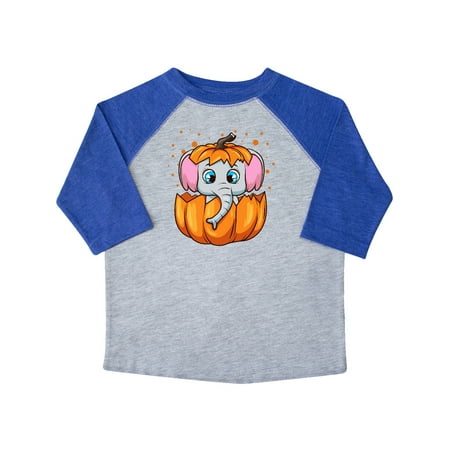

Inktastic Halloween Pumpkin Baby Elephant Gift Toddler Boy or Toddler Girl T-Shirt