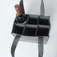 thumbnail image 4 of Billuyoard Bolsa de almacenamiento de fieltro, plegable, lavable, para beber vino y cerveza, 6 ranuras, contenedor de transporte extraíble, Almacenamiento y organización del hogar Gris, 4 of 6
