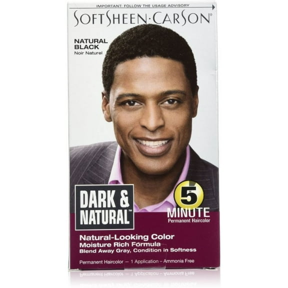 6 Pack - Dark and Natural Men's 5 Minute Hair Color 3, Jet BLack, 1 ea