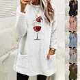 thumbnail image 4 of gakvbuo Fall Long Sweatshirt For Womens Dress Shirt Crew Neck Warm Lightweight Tunic Tops For Leggings Dressy Christmas Long Sleeve Tops Printed Pullover Loose Plus Size T-Shirt Blouse with Pockets, 4 of 4