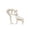 White, variant on Dvumao Man and Dog Statue, Pet Memorial Sculpture for Pet Lovers, Resin Figurine Home Decor