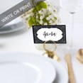 thumbnail image 2 of Koyal Wholesale Art Deco Place Cards for Wedding Party Tables, Seating Name Place Cards for Holders, 60 Pack, 2 of 5