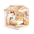 thumbnail image 1 of Juguete Casa en Miniatura Dormitorio con Muebles y Efecto de Luz Nocturna, 1 of 5