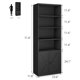 thumbnail image 3 of 71.4-pulgada de madera six-layer estante - industrial style para exposición y almacenamiento rack, estilo rural style con doors, 3 of 10