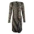 thumbnail image 3 of Women's Long Sleeve Snake Print Dress, 3 of 3