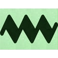 thumbnail image 1 of Ahgly Company Tapis d'Intérieur Lavables en Machine Rectangle Transitionnel Moyenne Forêt Vert, 4' x 6', 1 of 7