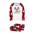 thumbnail image 3 of Odeerbi Christmas Pajamas for Family Holiday Long Sleeve Family Christmas Pajamas Matching Sets Dad Christmas Plaid Printed Blouse Tops + Pants Sleepwear Family Matching PJs Set Red, 3 of 6