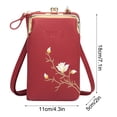 thumbnail image 5 of Cartera bandolera para mujer, con función de teléfono móvil, pequeña, tipo bandolera, organizador de escritorio, material escolar, material para profesores, material escolar, accesorios de oficina., 5 of 5