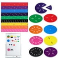 thumbnail image 1 of LNGOOR Magnetic Fraction Presenter Math Tiles Games Ceramic Bars Education Toys Manipulatives, 1 of 6