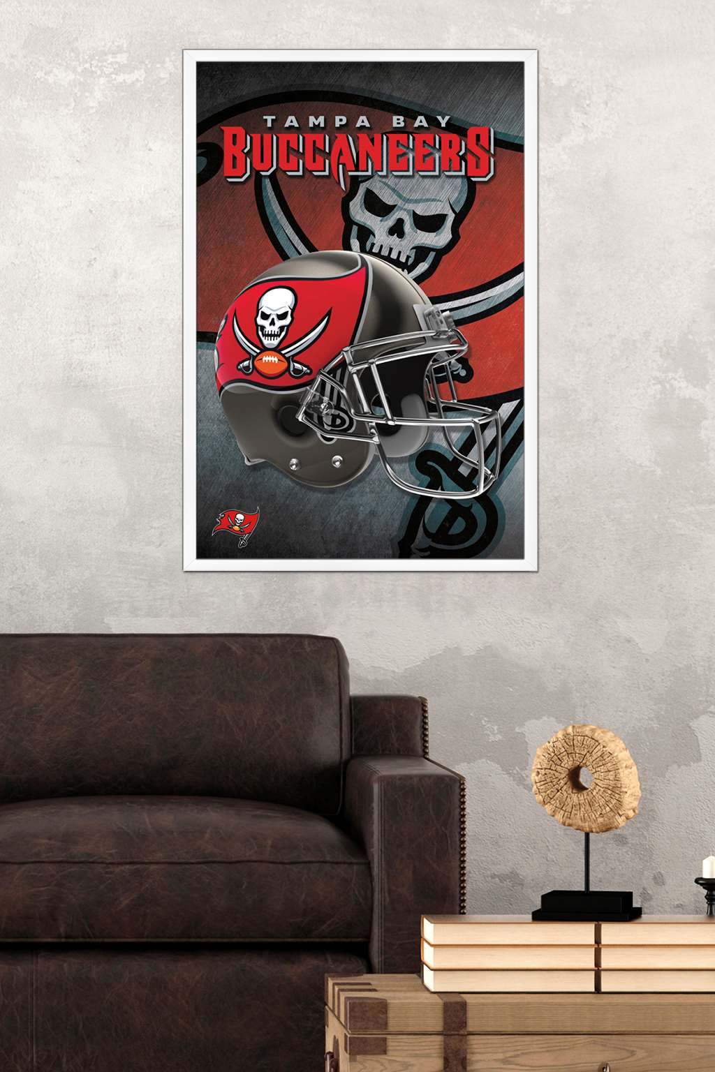 NFL Tampa Bay Buccaneers - Helmet 16 Wall Poster, 22.375" x 34", Framed