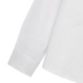thumbnail image 6 of Toddler Baby Boys Girls' Shirts Long Sleeve Loose Fit Dress Shirt, Style with Buttoned Cuffs & Shirttail Hem Kids Lightweight Collared Blouse Tops, 6 of 7