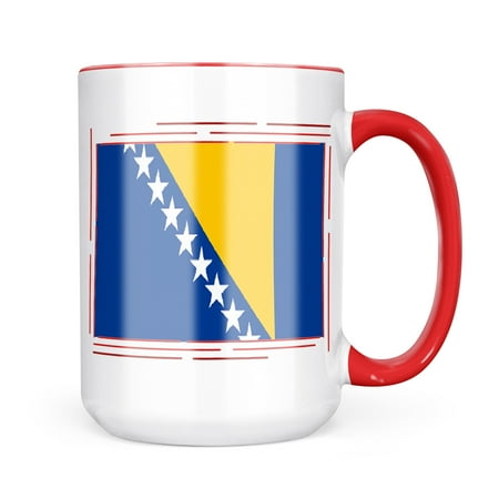 

Neonblond Bosnia and Herzegovina Flag Mug gift for Coffee Tea lovers