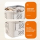 thumbnail image 5 of Cesto plegable para ropa sucia, de gran capacidad, para el hogar, el baño o cualquier otro espacio. Cesto multicapa con asa., 5 of 7