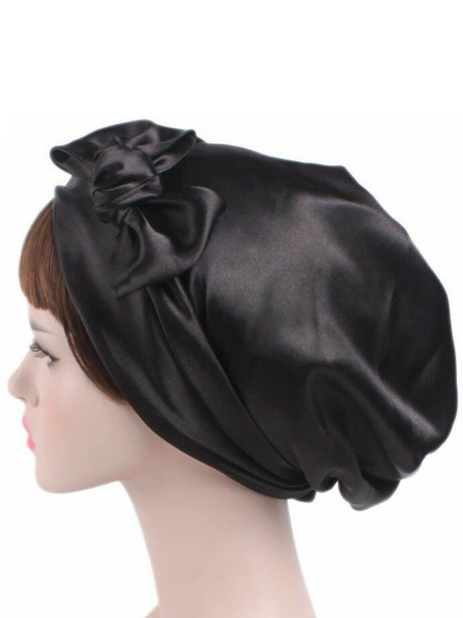 Women Muslim Turban Sleep Hat Bonnet Hat Sequins Headscarf Head Cover Night Cap