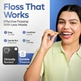 thumbnail image 3 of Eco-Friendly Dual-Thread Dental Floss Picks (200ct) - Flossers Made with Straw Wheat Blend, Natural Teeth Whitening, Tooth Pick Stick for Adults, Activated Bamboo Charcoal Floss Thread, 3 of 4