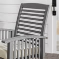 thumbnail image 5 of Walker Edison Outdoor Dining Chair - Acacia Wood - Set of 2 - with Cushion - Grey, 5 of 16