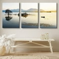 thumbnail image 3 of PixonSign Canvas Print Wall Art Set Blue and Orange Wetland Nature Wilderness Photography Realism Contemporary Landscape Colorful Multicolor Ultra for Living Room, Bedroom, Office - 24"x36"x3, 3 of 5