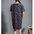 thumbnail image 3 of HLSOHJP Women's Cotton Nightgown Short Sleeve Cartoon Printed Sleep Dress Soft Summer Sleepwear Nightdress, 3 of 3